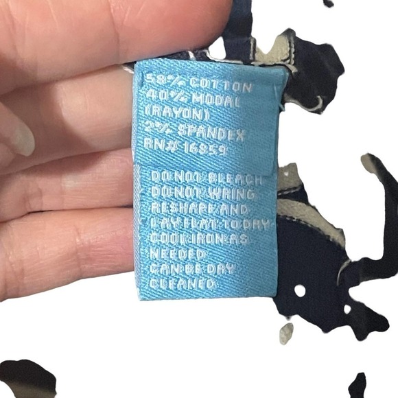 J McLaughlin Striped Boat Neck Top w/Button Detail - Picture 5 of 6